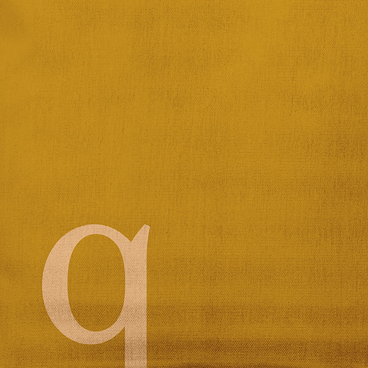 Simply Daisy 14" x 20" Modern Monogram Indoor/Outdoor Polyester Throw Pillow, Autumn Gold
