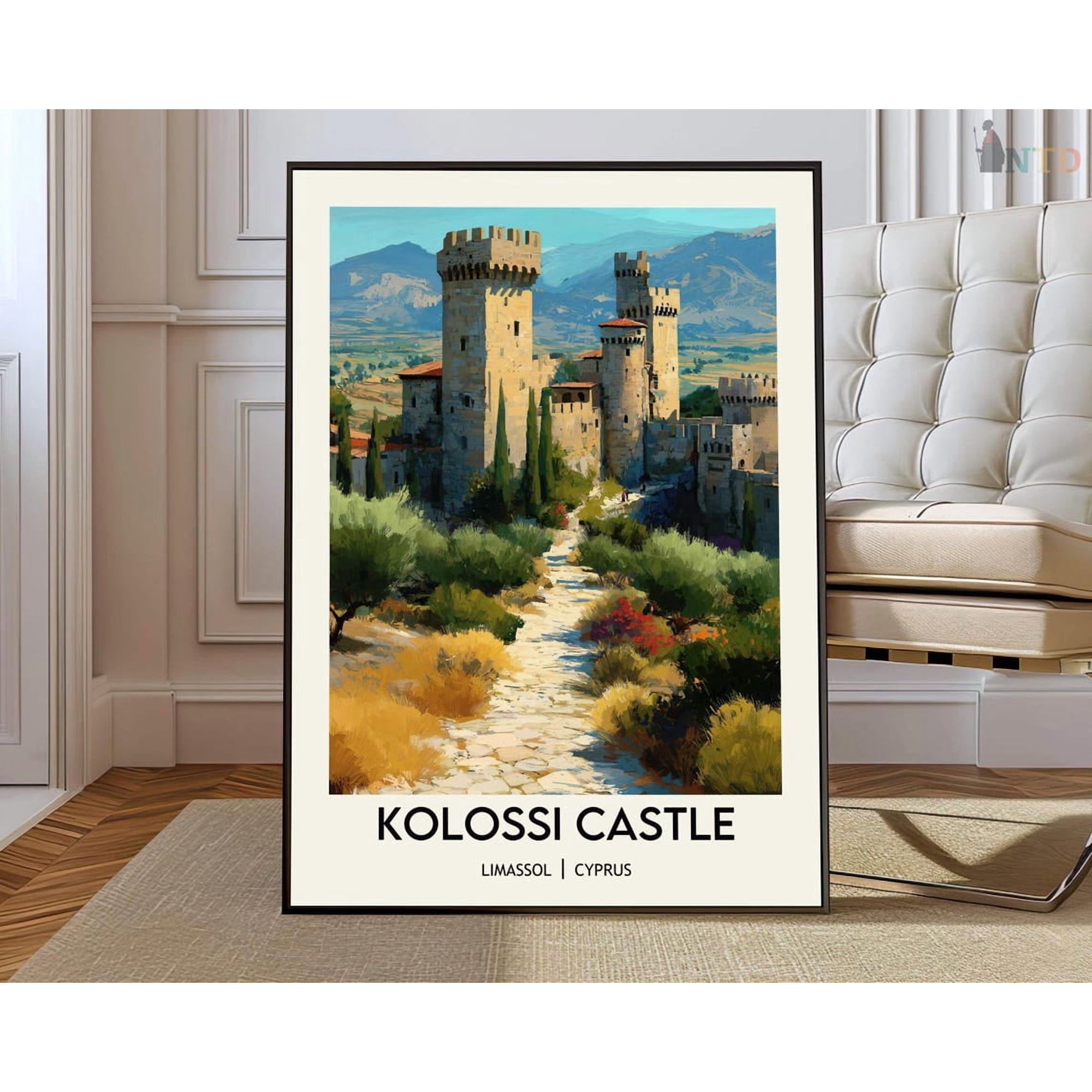 Kolossi Castle Limassol Cyprus Poster , Poster Print Only