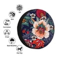 thumbnail image 4 of Fuzoiu Paisley2 Print Universal Spare Tire Cover with Buckle Strap, Waterproof Wheel Covers for Jeep, Trailer, RV, Truck and All Car-17 inch, 4 of 6