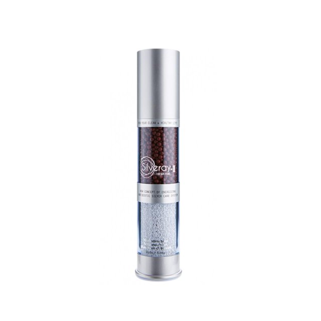 SILVEREX Silveray-II Spray para el cuidado de la piel con espuma de plata pura al 99,99 por ciento y bolas de cerámica/efecto hidratante/agua de plata coloidal