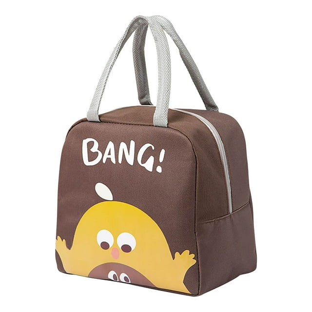 Fankiway thermal Insulation Bag Cute thermal Insulation Bag Large Capacity Portable Lunch Bento Portable Bag thermal Insulation Lunch Box Bag Double Bento Box Bag Insulated Bento Box Bag