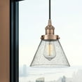 thumbnail image 7 of 616-1PH-BK-G44-Innovations Lighting-Cone - 1 Light Mini Pendant In Industrial Style-9.75 Inches Tall and 7.75 Inches Wide-Matte Black Finish-Seedy, 7 of 7