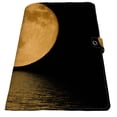 thumbnail image 2 of PKQWTM Full Buring Moon Night Moonshine over the Sea Book Cover Book Protector Book Sleeve Book Pouch Book Bag 6x9 inch, 2 of 4