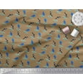 thumbnail image 3 of Soimoi Polyester Crepe Fabric Waves,Whale & Dolphin Ocean Printed Fabric 1 Yard 52 Inch Wide, 3 of 3