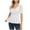 White, variant on Fashion Women's Casual V-Neck Ruffled Sleeveless Blouse, Puff Sleeve Fit-and-Flare Top, Stylish Summer Shirt, Perfect for Casual Outings, Office, and Daily Wear