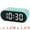Green, variant on Unique Bargains Adjustable Volume Compact Digital Alarm Clock White 4.1"L x 1.6"W x 1.6"H
