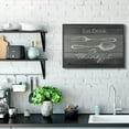 thumbnail image 2 of Stupell Industries Eat Drink Be Thankful Silverware Kitchen Wood Texture Word Design Framed Wall Art by The Saturday Evening Post, 24" x 30", Black Framed, 2 of 7