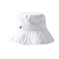 thumbnail image 1 of Sombrero de pescador de algodón de color liso para primavera y verano, estilo japonés sencillo (blanco), 1 of 5