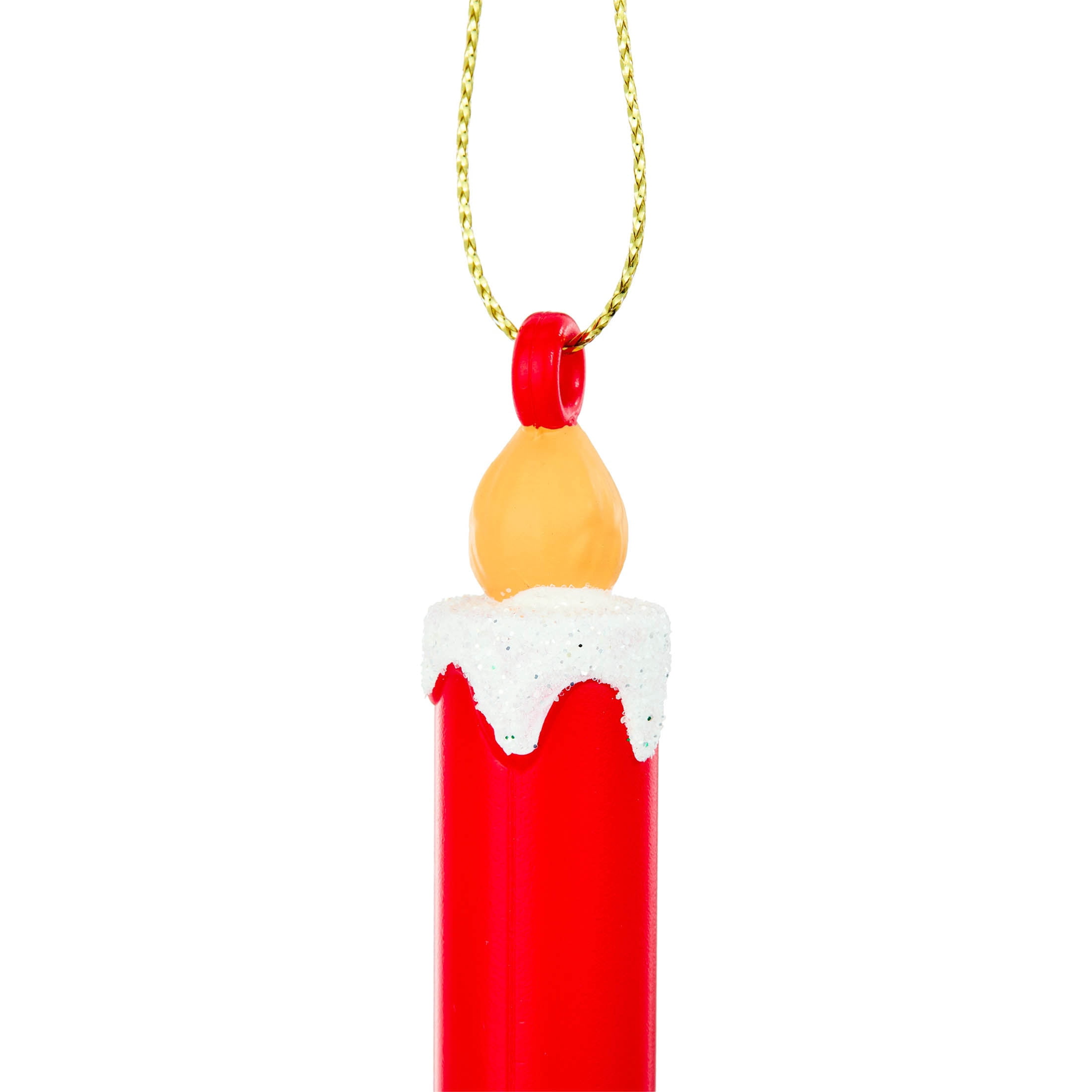 6-Count Red and Yellow Mini Candle Christmas Ornaments, 1", by Holiday Time