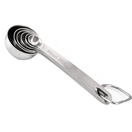 

6pcs Measuring Spoons Stainless Steel Dry Liquid Ingredients Cooking Ingredients Cooking Baking Stackable Meaure Tools