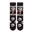 thumbnail image 2 of Cool Socks – Liquid Death Vintage Cartoon Crew Socks – Size Large for Men & Women – Official Water, 2 of 4