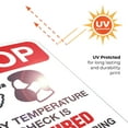 thumbnail image 6 of Stop Body Temperature Check Required Prior To Entering Sign,, 6 of 8