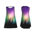 thumbnail image 7 of KLL Northern Lights Pattern Womens Summer Dresses 2025,Loose Round Neck Sleeveless Sundresses Tank Dresses with Pockets, 7 of 7