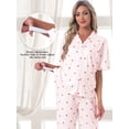thumbnail image 2 of DARING DIVA Women's Maternity Nursing Pajama Sets Breastfeeding Button Down S Pink, 2 of 7