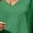 Army Green, variant on 3/4 Sleeve Shirt for Women Linen Blend V Neck Tunic Top Dolman Short Sleeve Oversized Loose Fit Casual Blouse