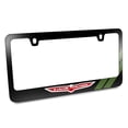 thumbnail image 1 of Jeep Trailhawk Green Stripe Black Metal License Plate Frame, 1 of 6