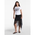 thumbnail image 2 of No Boundaries Longline Graphic Cotton Baby Tee, Women's XXS-XXL, 2 of 5