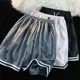 thumbnail image 2 of Pantalones cortos de moda para parejas para hombres y mujeres, nuevos lanzamientos de verano, con cordón, ajuste holgado, comodidad para el hogar, pantalones deportivos de secado rápido, 2 of 4