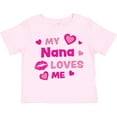 thumbnail image 3 of Inktastic Valentine's Day My Nana Loves Me Hearts and Lips Boys or Girls Toddler T-Shirt, 3 of 5