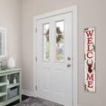 thumbnail image 5 of My Word! Welcome Deer Buffalo Plaid Winter Porch Board Welcome Sign & Porch Leaner for Front Porch Deck Patio or Wall - Indoor Outdoor Farmhouse Rustic Vertical Home Decor 8"x46.5", 5 of 5