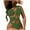 Army Green, variant on Cut out One Piece Swimsuit for Women One Shoulder Bathing Suit High Cut Bikini Thong Comfortable Beach Wear One Piece Swimsuit Clearance for Women
