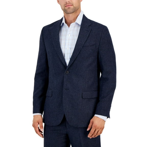 Nautica Men’s Modern-Fit Stretch Nested Suit, Blue, 44R