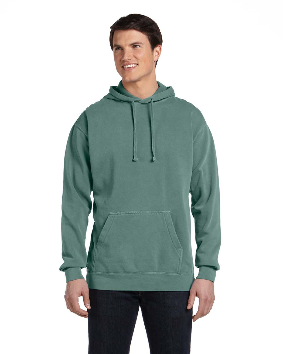 The Comfort Colors Adult Hooded Sweatshirt - GREEN - M - Walmart.com