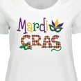 thumbnail image 4 of Inktastic Argyle Mardi Gras Women's Plus Size T-Shirt, 4 of 5