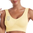 thumbnail image 5 of Ladies Traceless Comfortable Wireless Breathable Gathering Bra with Removable Padding for Daily Wear and Sleep, 5 of 5