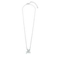 thumbnail image 2 of Clear CZ I Love You Heart Necklace Rhodium Plated Sterling Silver, 2 of 3