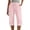 Pink, variant on MLQIDK Pedal Pushers for Women Crop Capri Pants Knee Length Trendy Summer High Waisted Plus Size Capris Dressy Casual Crop Capris with Pockets Beige XL
