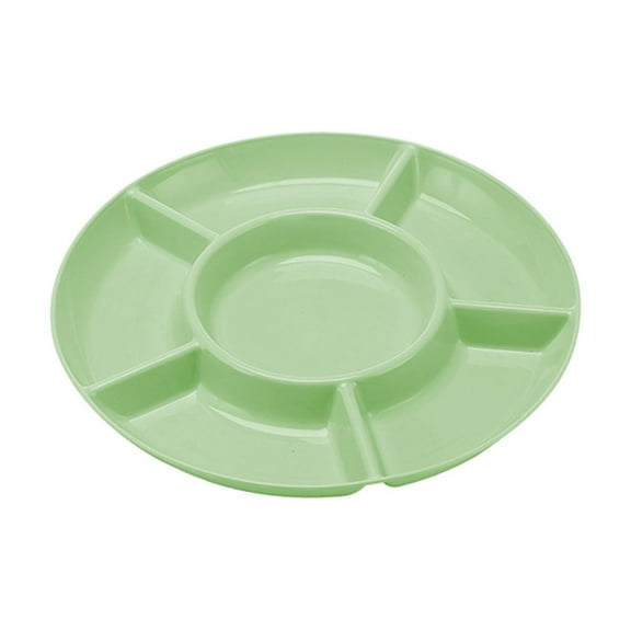 Plastic Fruit Tray with Dividers, Household Coffee Table Snack Storage Box, Dried Fruit Candy Nut Organizer, Multi-Layer Detachable Serving Platter