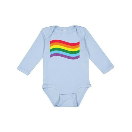 

Inktastic Pride Flag in Grunge Gift Baby Boy or Baby Girl Long Sleeve Bodysuit