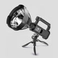 thumbnail image 1 of Lámpara portátil para exteriores, linterna LED de mano, soporte de lámpara, alta potencia, impermeable, carga USB, luz potente, reflector, 1 of 5