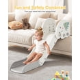 thumbnail image 2 of DKMOCO Toddler Slide, Adjustable Height Couch Slide for Sofas, Beds, and Stairs, Kids Slide with Non-Slip Base for Toddlers 1-3, White Gray, 2 of 8