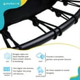 thumbnail image 4 of SkyBound 55 Inch Mini Trampoline for Kids with Enclosure System, Indoor Toddler Trampoline, Red, 4 of 7