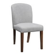 thumbnail image 3 of Fabric & Wooden Dining Chair, Gray & Brown, Set of 2, 3 of 4
