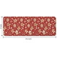 thumbnail image 7 of Red Christmas Gingerbread and Mitten Pattern Kitchen Rug Mat,Kitchen Runner Rugs Non Skid Washable,Decorative Kitchen Floor Mats for Kitchen,Sink,Laundry,17"x47.2", 7 of 7