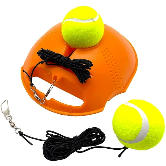 Tennis Trainer Self Training Rebound Baseboard Tennis Training Gear with 1 String Balls