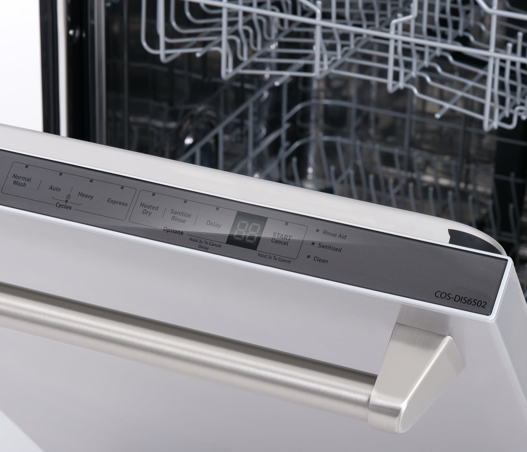 Cosmo COS-DIS6502 24 in. Top Control Built-In Tall Tub Dishwasher in Fingerprint Resistant Stainless Steel
