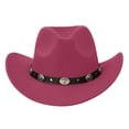 thumbnail image 4 of TIANZEN Blend Wide Brim Cowboy Hat For And Classic Western Fedora With Stylish Cowboy Hat Adult, 4 of 4