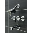 thumbnail image 2 of Kingston Brass KBX8131CKL Kaiser Three-Handle Tub and Shower Faucet, Polished Chrome, 2 of 5