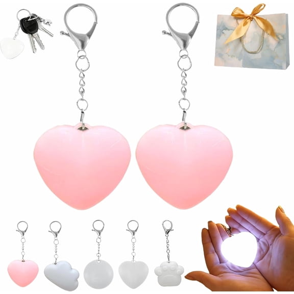 Yippzo Love Wallet Tote Bag Touch Sensing Light, LED Automatic Glow Lights, Purse Light for Women, Heart Bag Lamp with Motion Sensor for Handbags & Gifts