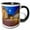 Black/White, variant on 3drose, Cartagena, Colombia, Colonial Architecture - Sa06 Mwr0058 - Micah Wright, 15oz Two-tone Red Mug
