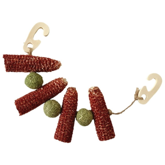 LOLIPPYY hamster chewing toy Bunny Chew Toy Multi Teeth Grinding Cage Hanging 1Pack