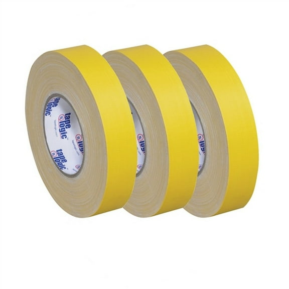 Tape Logic 11 Mil Gaffers Tape Yellow 1" x 60 Yard Roll (3 Pack)