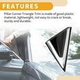 thumbnail image 7 of Unique Bargains Front Right Side Pillar Corner Triangle Trim for Hyundai Santa Fe 2013-2016, 7 of 7