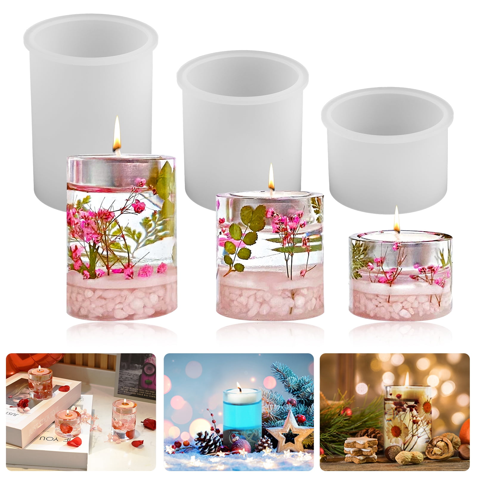 Ideal for making beautiful votive candles 4 Votive Candle Making Moulds 
