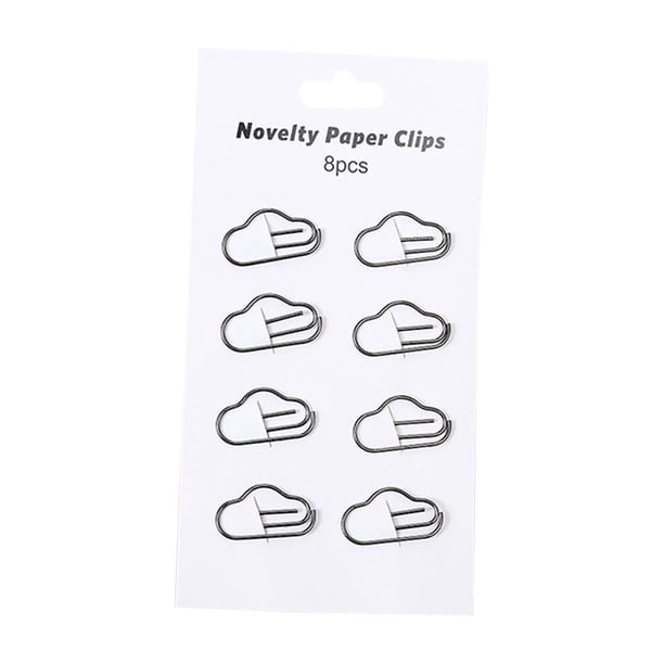 Clips de papel creativos de 8 Uds., alambre para álbumes, organización, carpetas, archivos, notas, estudiantes Cola Clips de papel