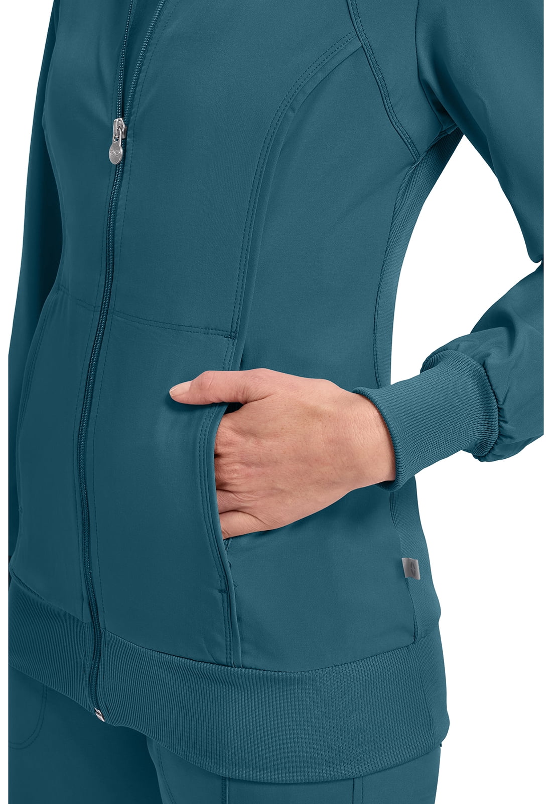 Infinity Cherokee Zip Front Scrub Jackets for Women, 4-Way Stretch Fabric, 2391A